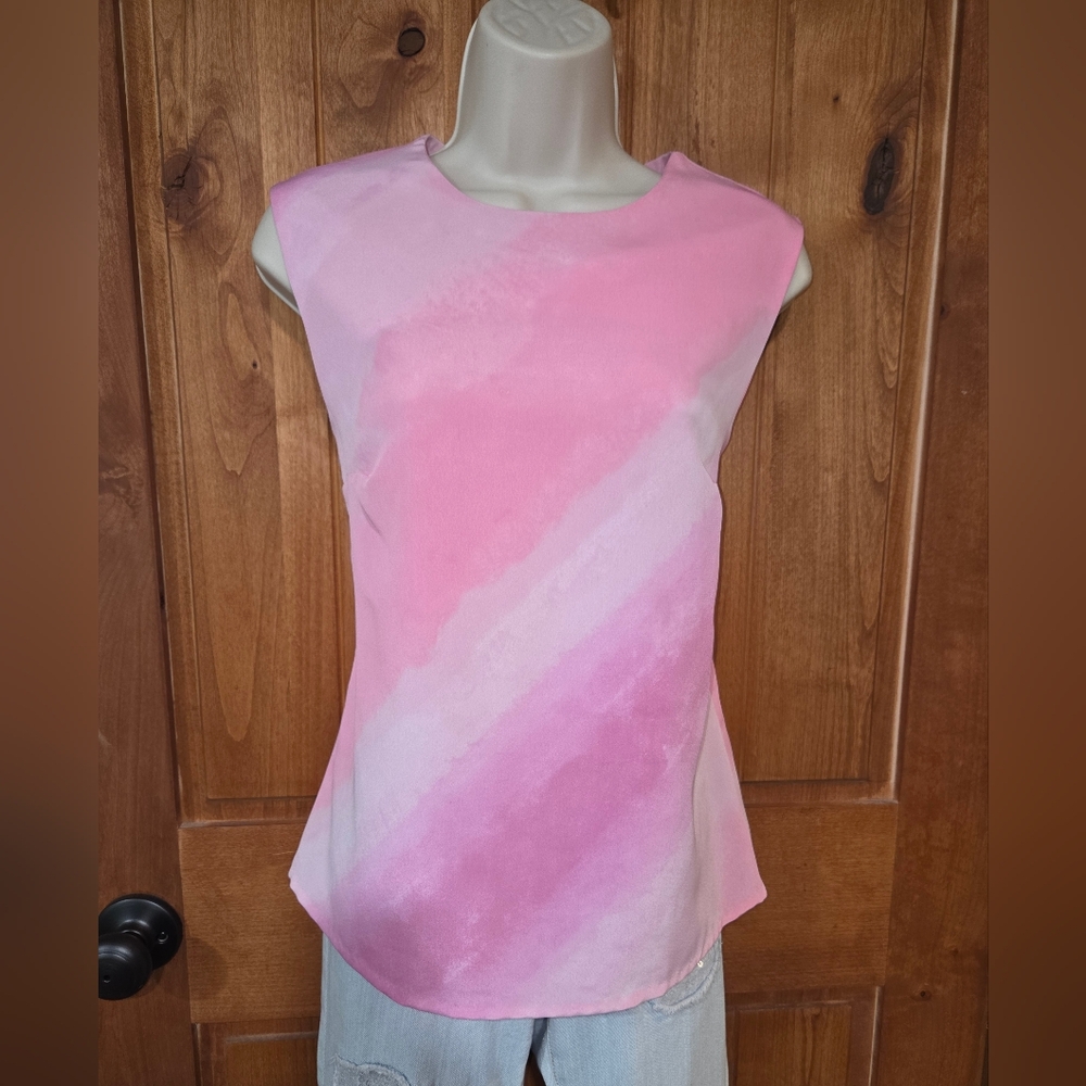Elegant Pink Ombre Women's Blouse